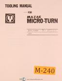 Mazak-Yamazaki-Mazak Micro Turn, Yamazaki S/N N-42259, Tooling Manual-Micro-Turn-01